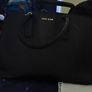 Anne Klein Classic Black Satchel